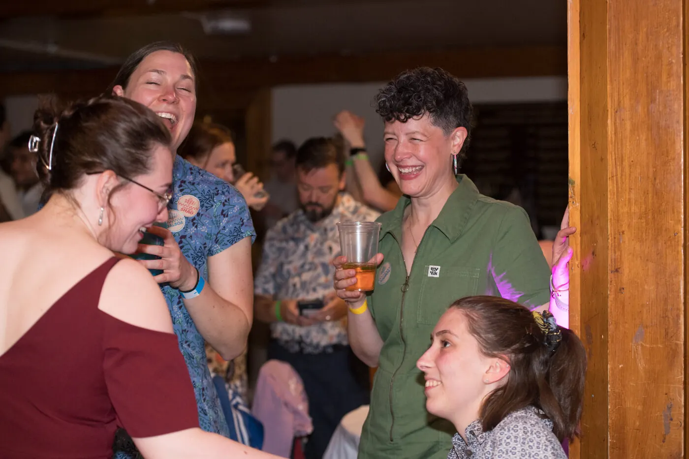 Dancers laughing together at Fast Feet Fest